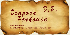 Dragoje Perković vizit kartica